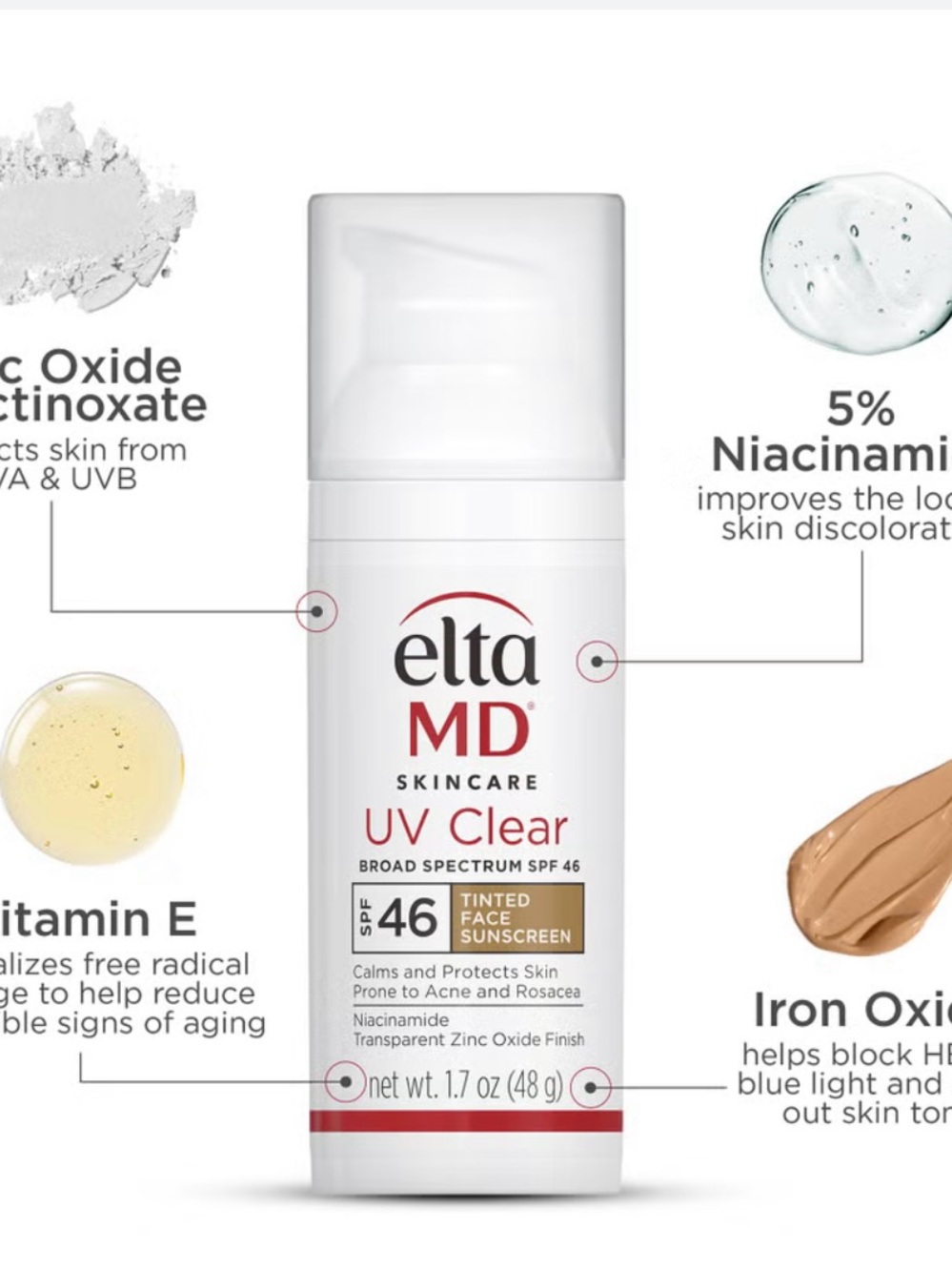 EltaMD Bundle of 2 UV Clear Tinted Face Sunscreen SPF 46 Exp. 2/29 - Picture 6 of 11